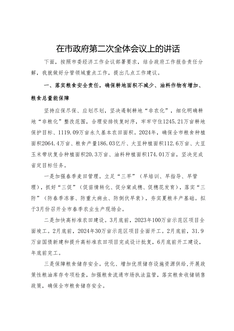 在市政府第二次全体会议上的讲话 (2).docx_第1页