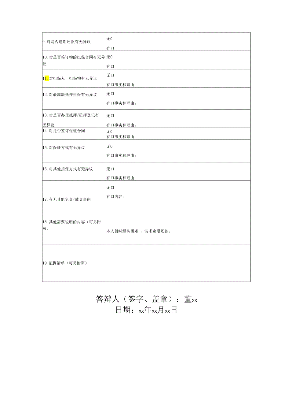 民间借贷纠纷答辩状范文实例.docx_第3页