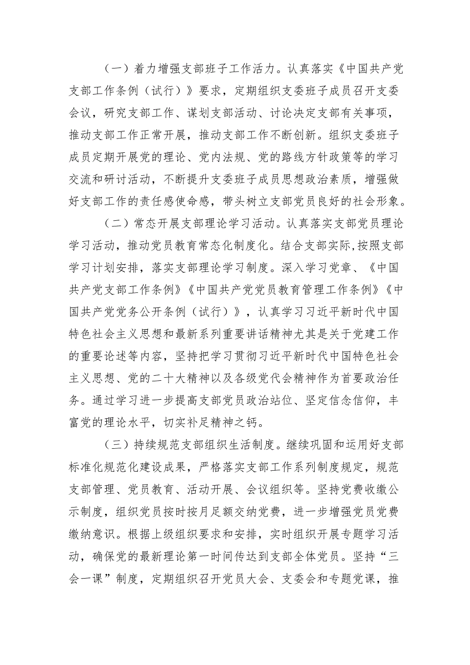村党支部2024党建工作计划范文10篇（精选版）.docx_第3页
