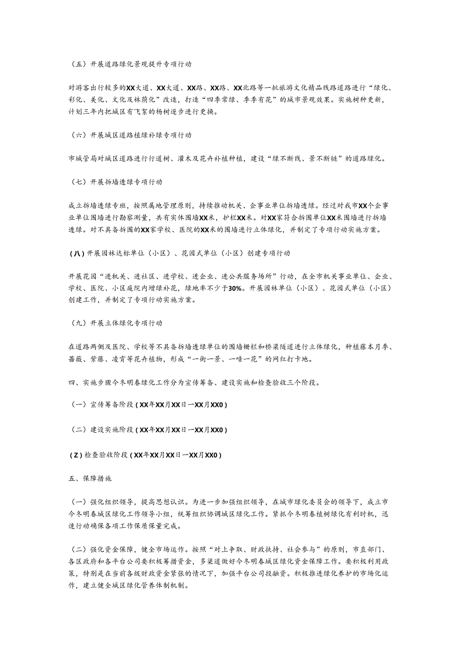 XX市城区绿化实施方案汇报材料.docx_第3页