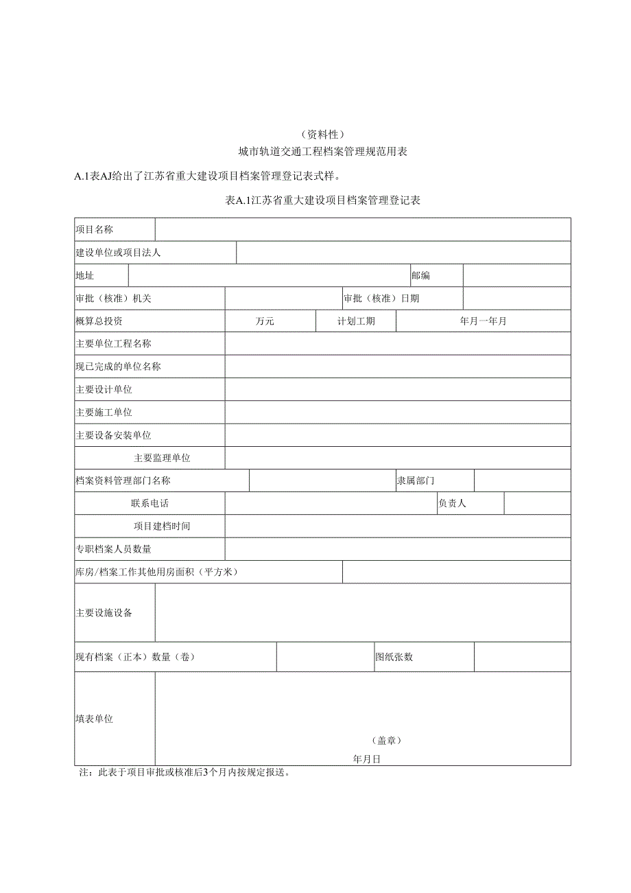 城市轨道交通工程档案管理规范用表、文件归档范围及保管期限、分类大纲、电子文件元数据表.docx_第1页