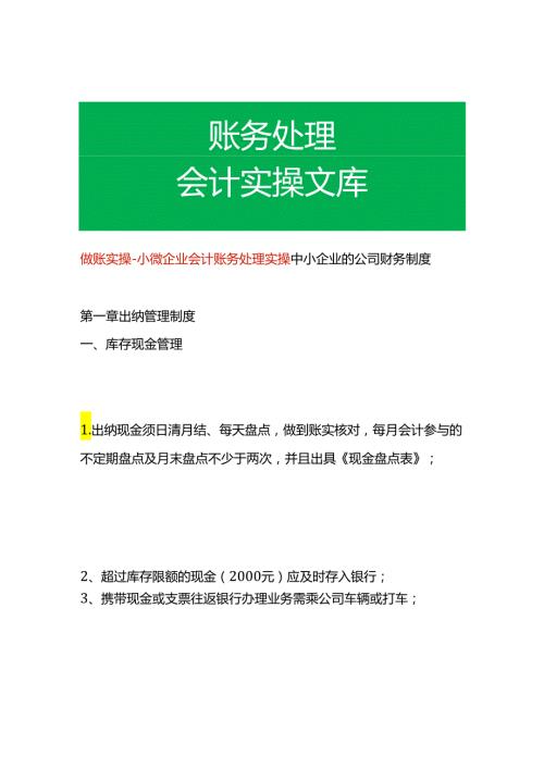 做账实操小微企业会计账务处理实操.docx