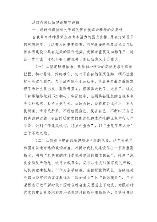 消防救援队伍建设辅导讲稿.docx