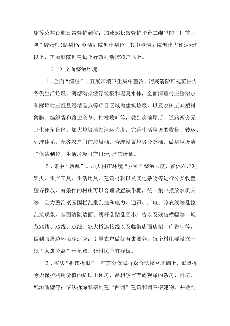 2024年元旦、节期间集中开展村庄清洁行动工作实施方案.docx_第3页