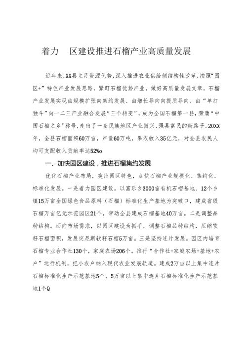 着力园区建设 推进石榴产业高质量发展.docx