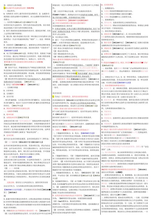 00150金融理论与实务自考重点资料复习资料.docx