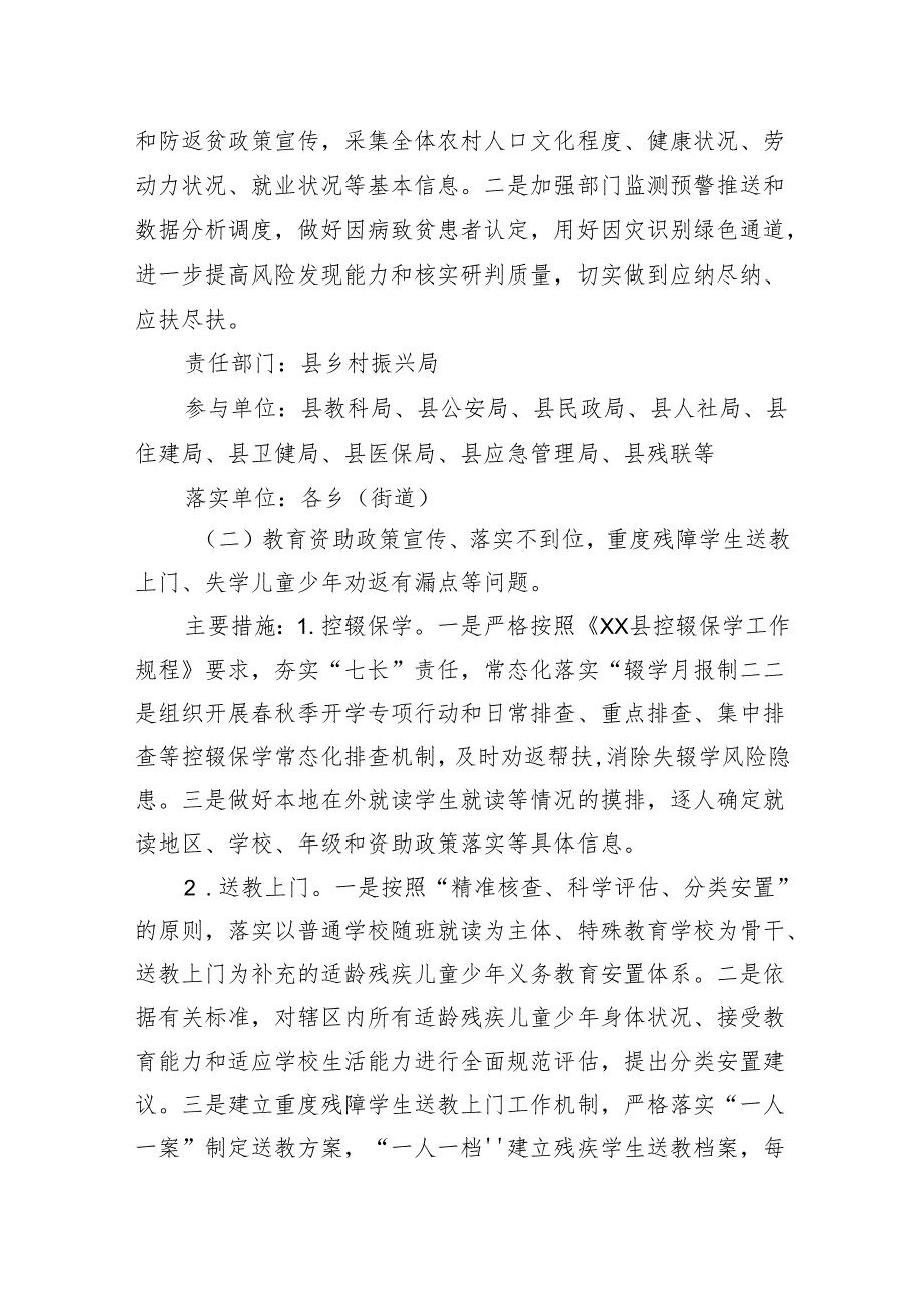 县2024年巩固拓展脱贫攻坚成果集中整治工作方案(1).docx_第2页