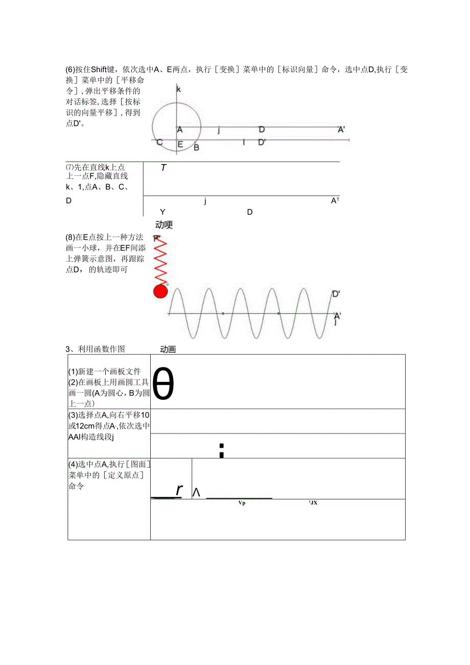 《几何画板》构图技巧简谐振动图象构成的几种方式.docx_第3页