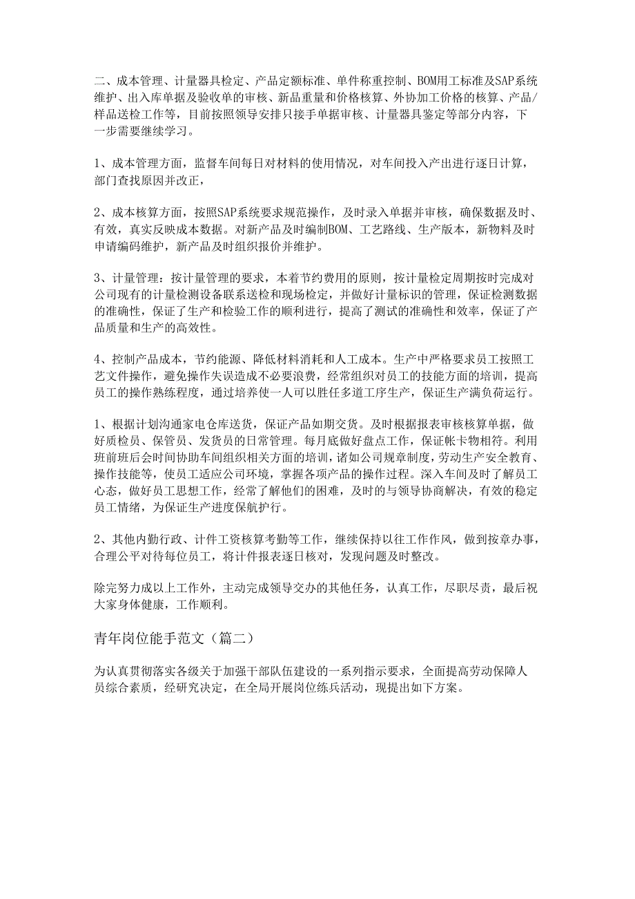 新青年岗位能手范文(推荐九篇).docx_第2页