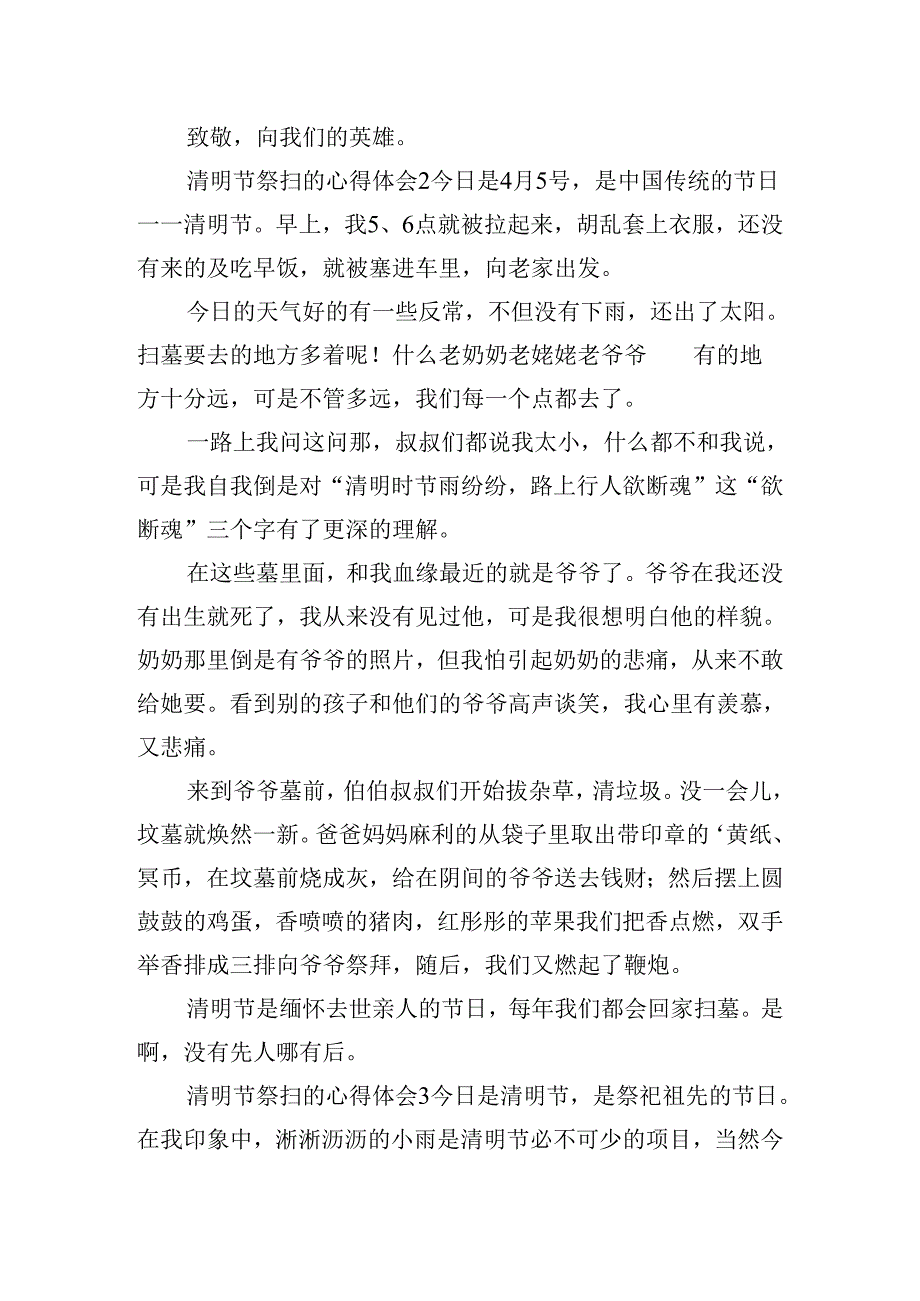 清明节祭扫的心得体会五篇.docx_第2页