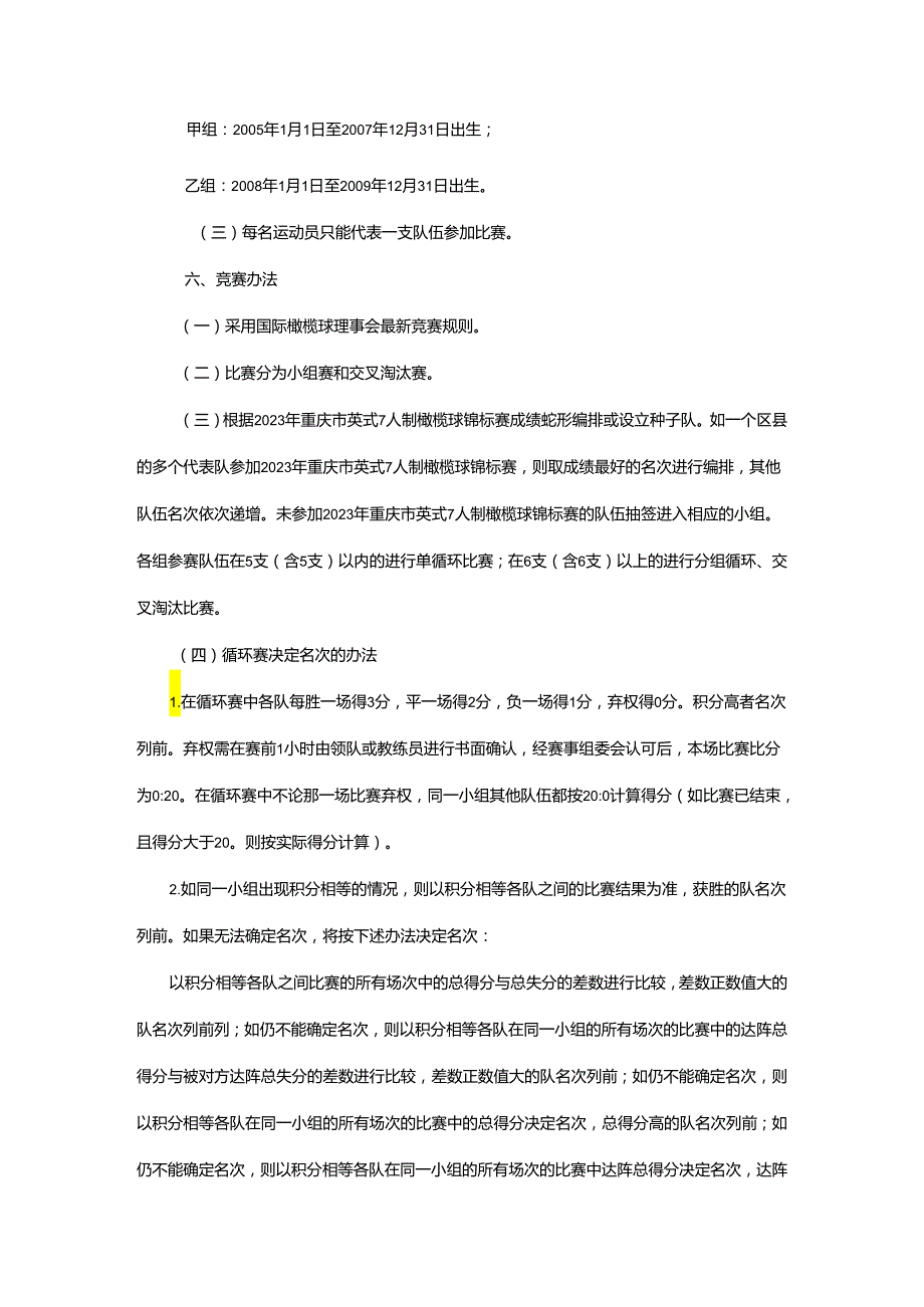 重庆市第七运动会英式七人制橄榄球项目竞赛规程.docx_第2页