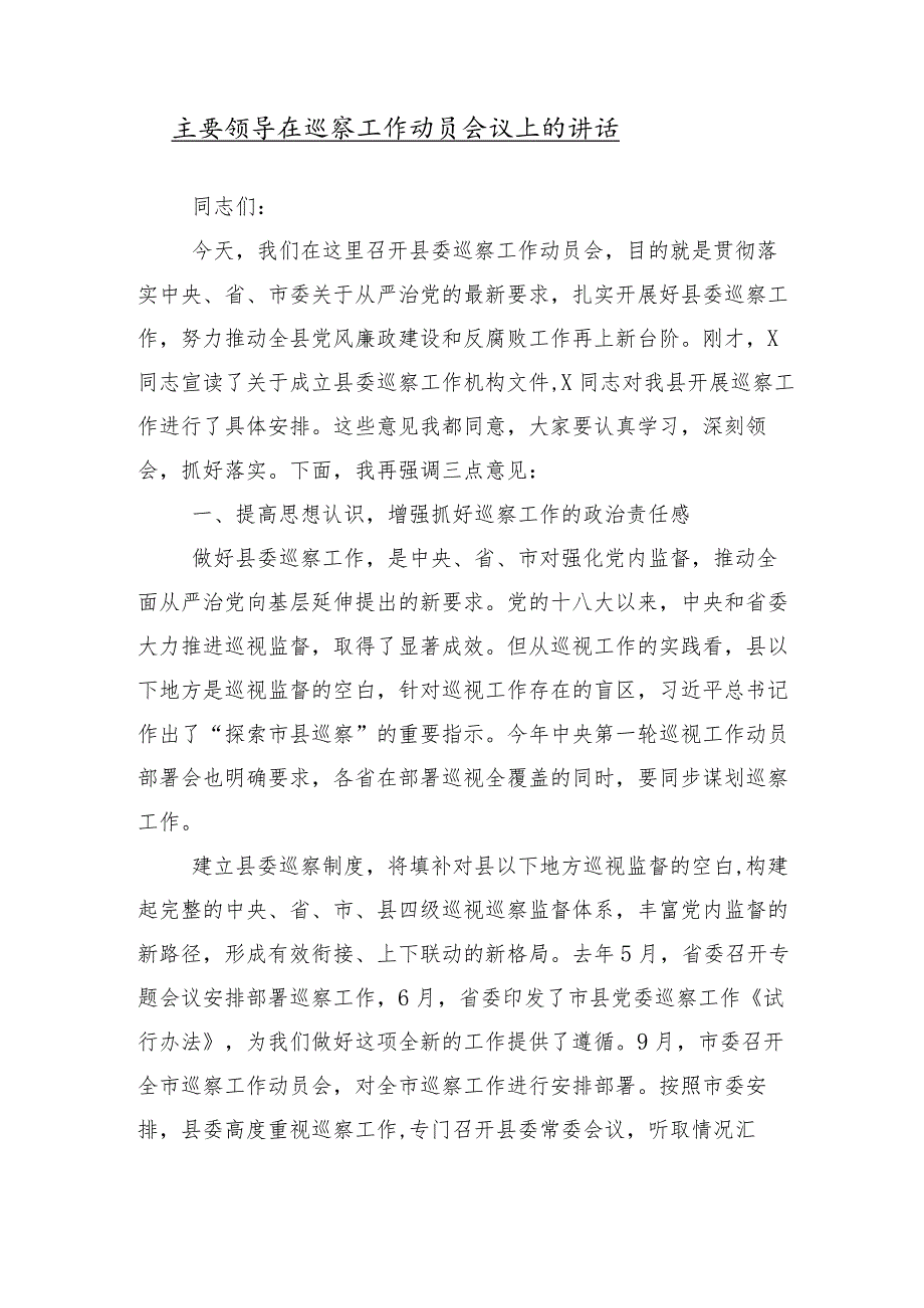 （10篇）巡视整改动员部署会的交流发言.docx_第2页