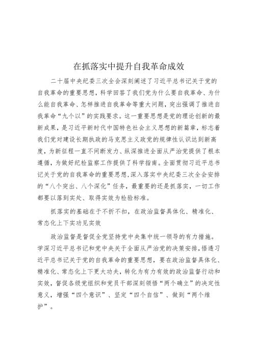 在抓落实中提升自我革命成效.docx