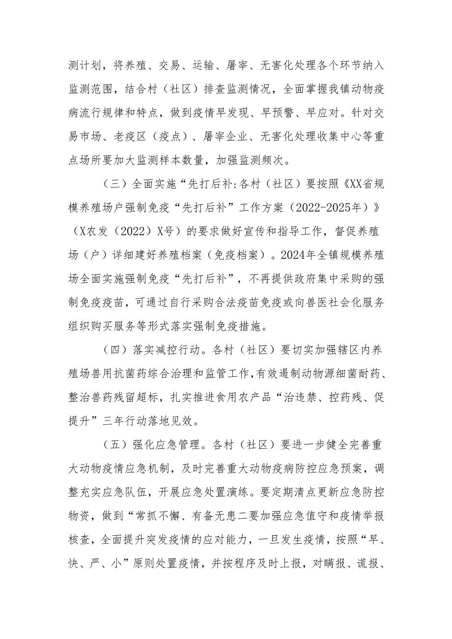 2024年XX镇季重大动物疫病防控工作实施方案.docx_第3页