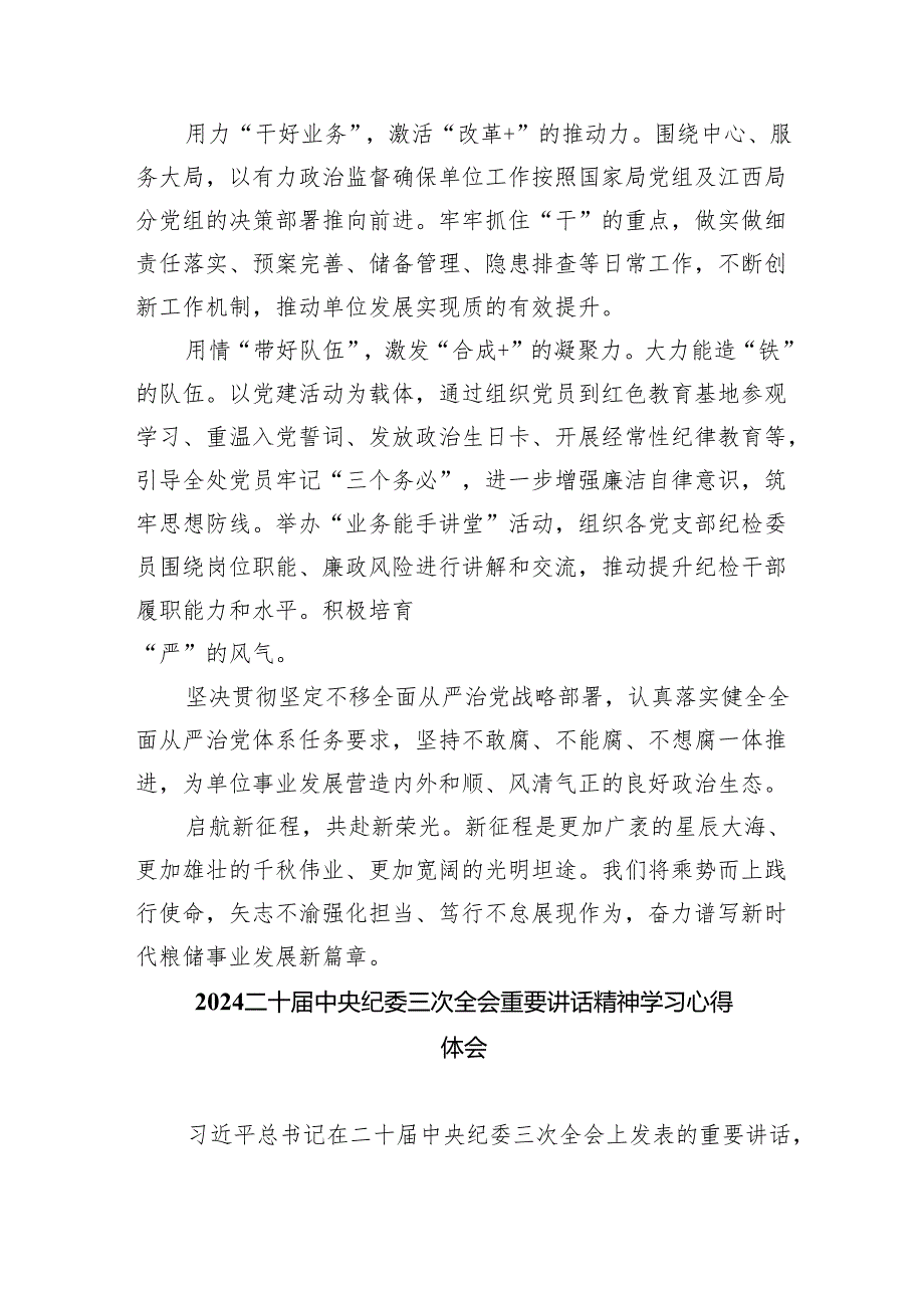 (六篇)学习二十中央纪委三次全会重要讲话精神心得体会研讨发言材料详细.docx_第3页