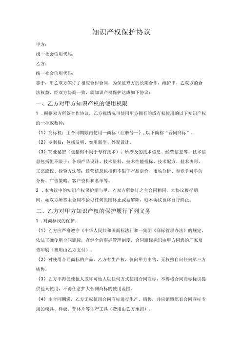 知识产权保护协议.docx
