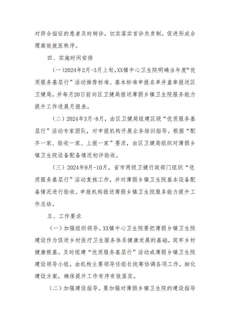 薄弱乡镇卫生院服务能力提升工作实施方案.docx_第3页