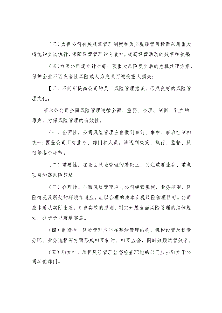 某企业全面风险管理办法（参考）.docx_第2页