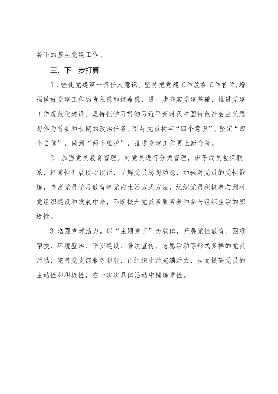 村党支部书记2023基层党建工作述职报告.docx_第3页