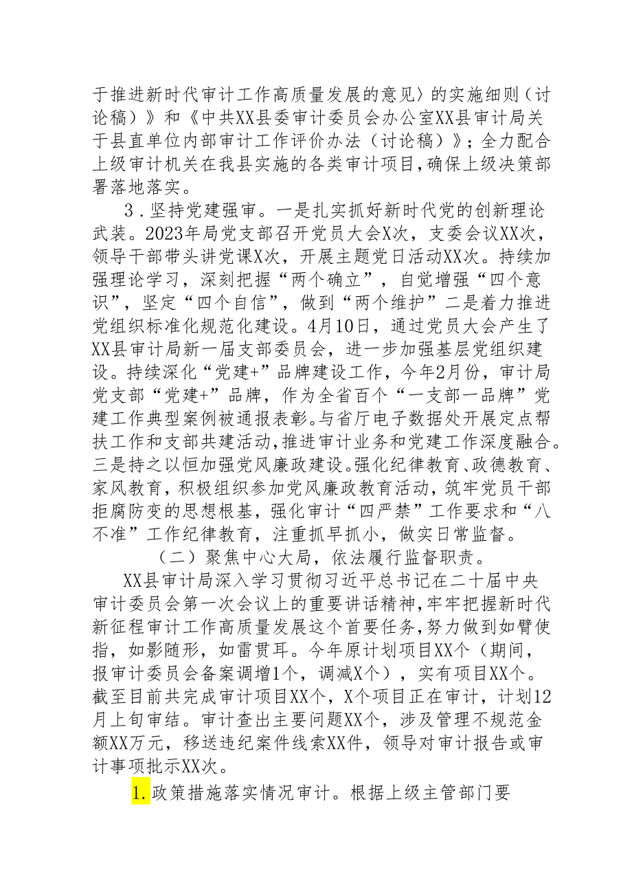 审计局2023年工作总结及2024年工作安排.docx_第2页