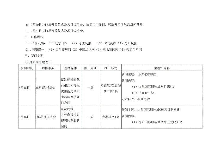 沈阳国际服装城2024年89月推广软文及新闻计划方案.docx_第2页