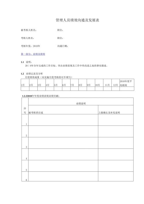 3.管理人员绩效沟通及发展表.docx