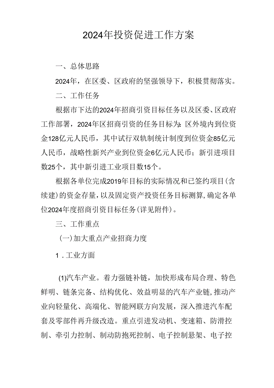 2024年投资促进工作方案.docx_第1页