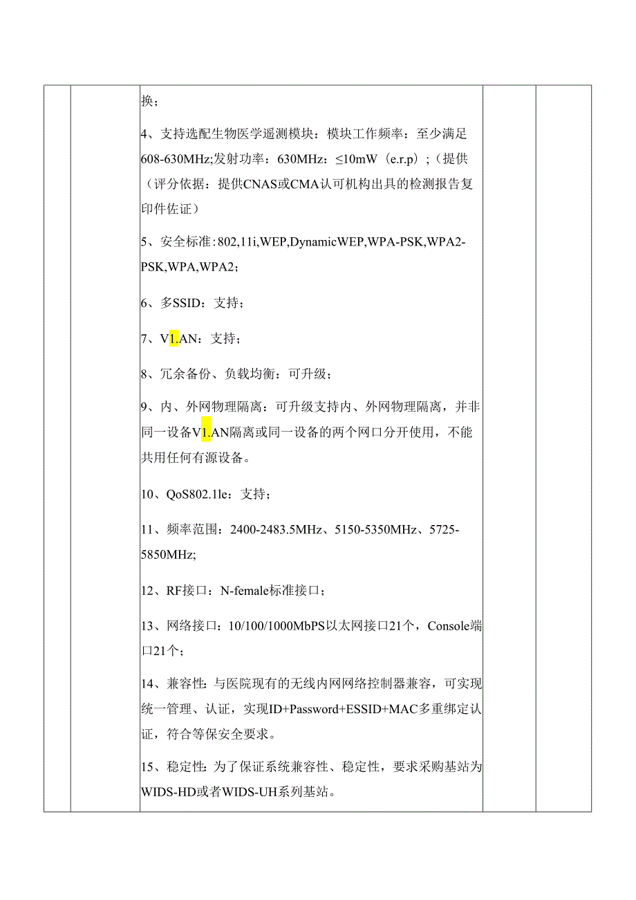 X省X市中医医院X楼35楼内网无线覆盖项目的技术规定（2024年）.docx_第3页