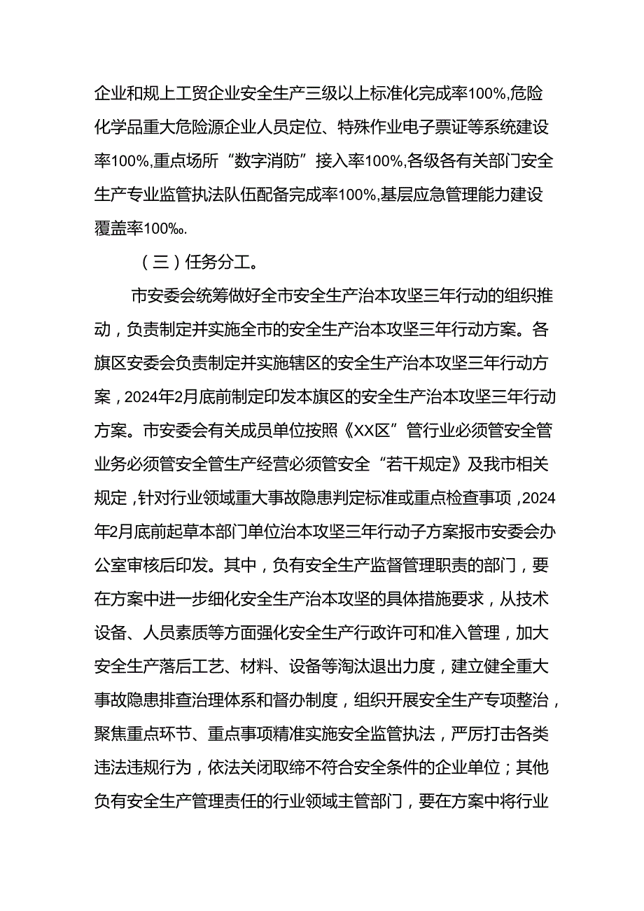 开展安全生产治本攻坚三年2024至2026年行动方案 （汇编3份）.docx_第3页