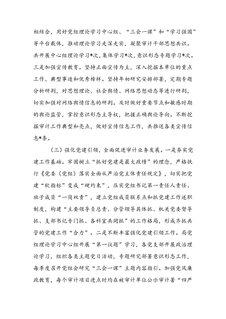 2024年上半年审计局工作总结及下半年工作计划.docx_第3页