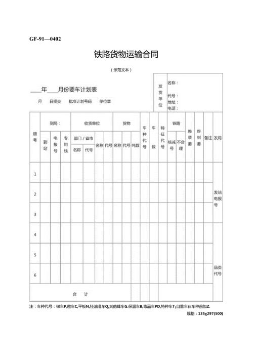 铁路货物运输合同.docx
