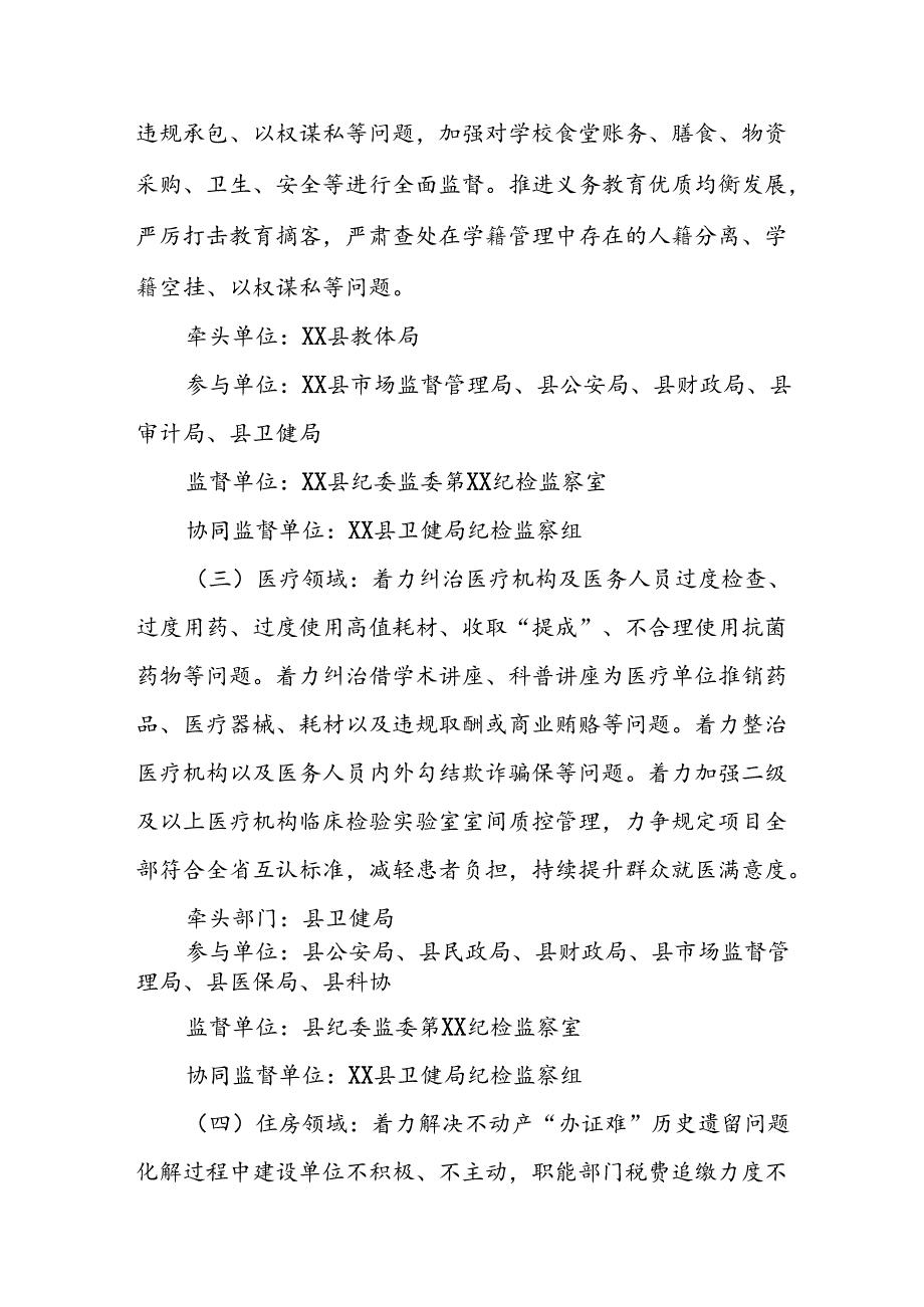 2024年开展《群众身边不正之风和腐败》问题集中整治专项方案或总结 合计6份.docx_第3页