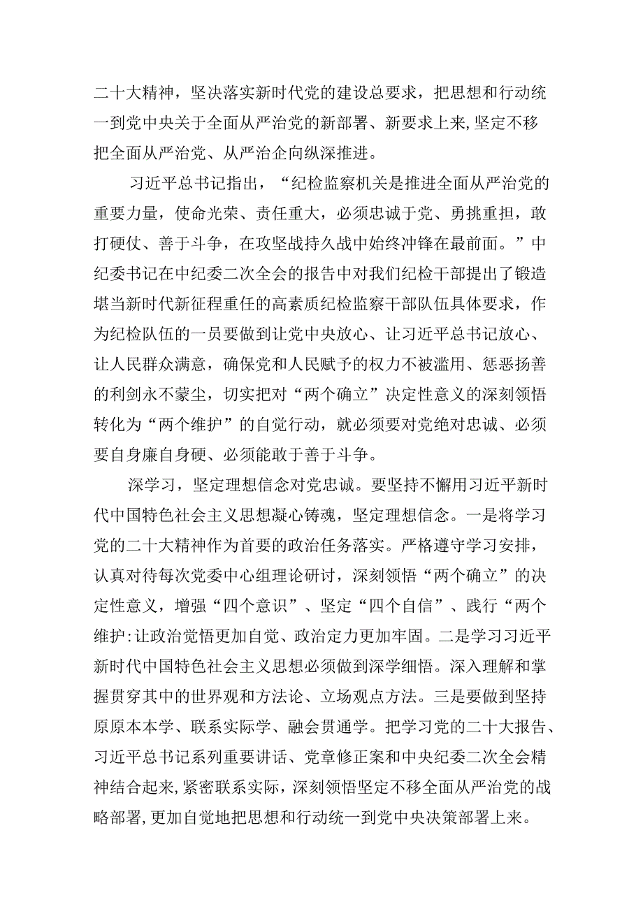 纪委纪检干部队伍教育整顿学习读书报告(12篇集合).docx_第2页