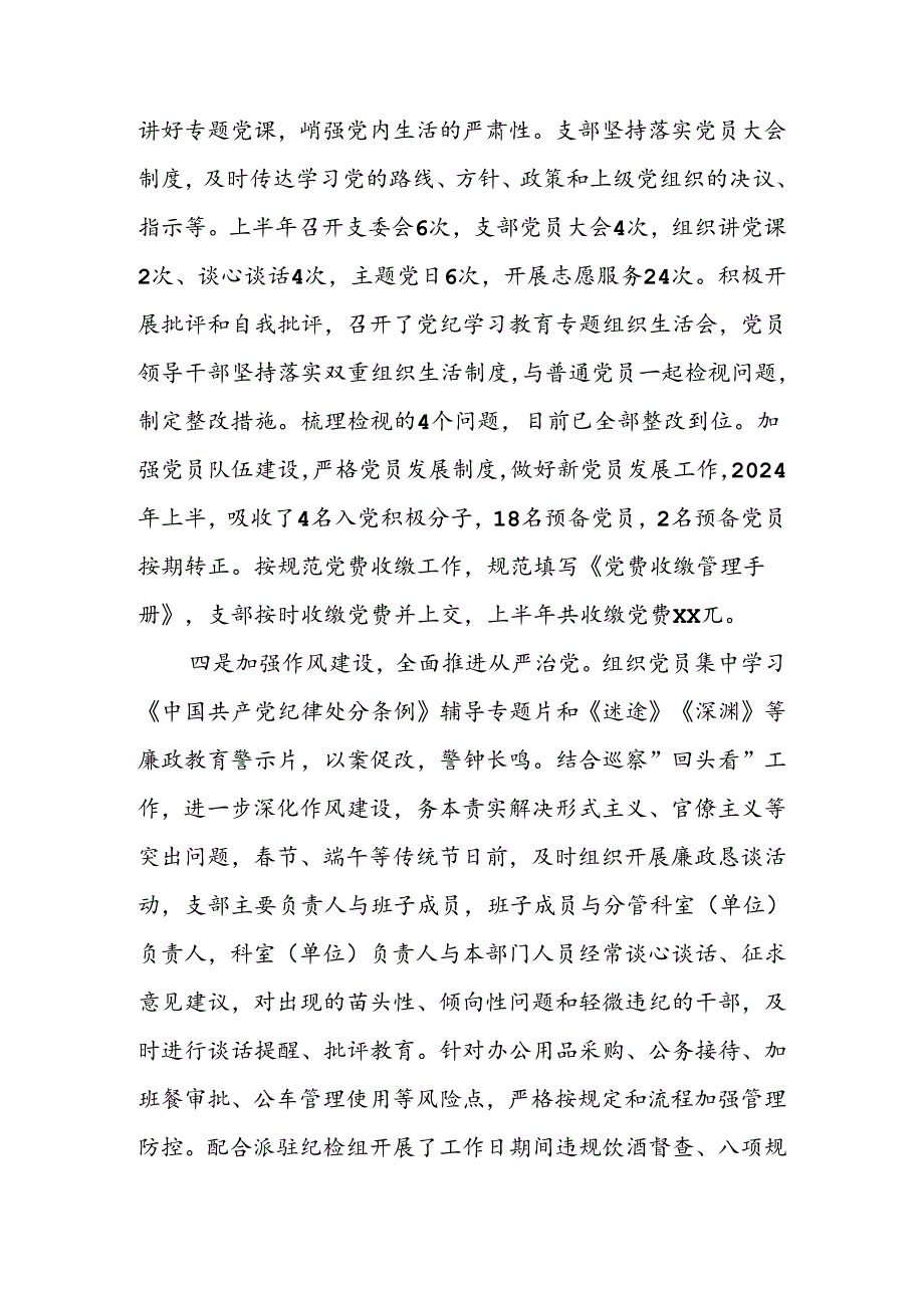2024年上半年党支部工作总结 五篇.docx_第3页