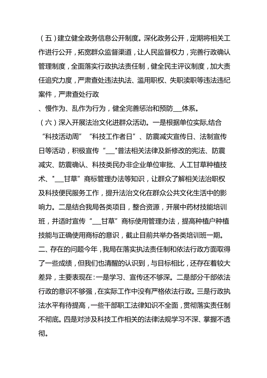 （ 6 篇）法治政府建设自查报告.docx_第3页