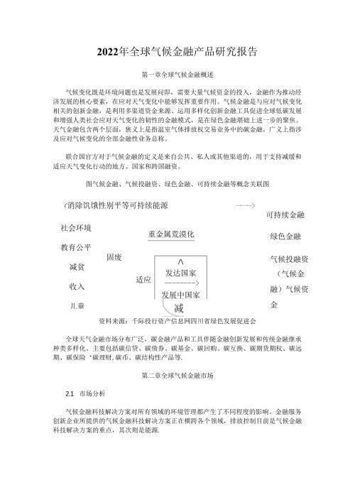 【研报】资产信息网：2022年全球气候金融产品研究报告.docx
