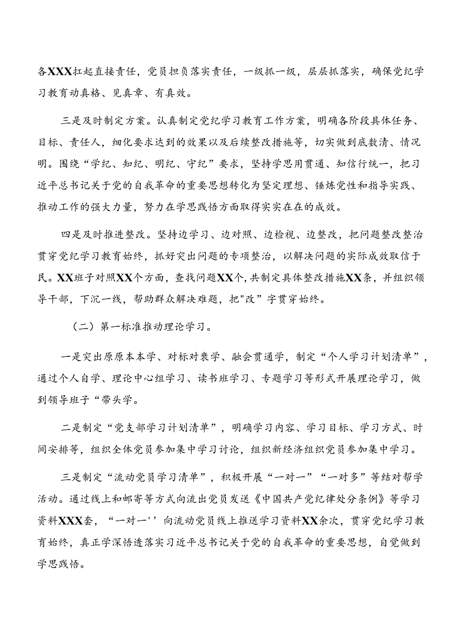 （多篇汇编）2024年党纪学习教育阶段自查报告和成效亮点.docx_第2页