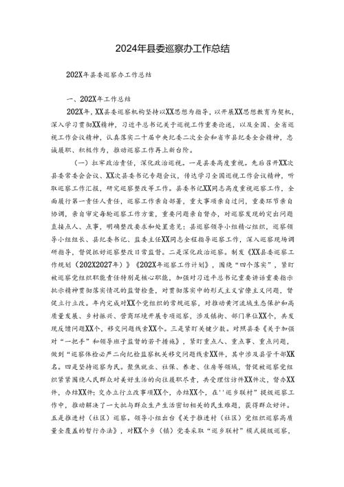 2024年县委巡察办工作总结.docx