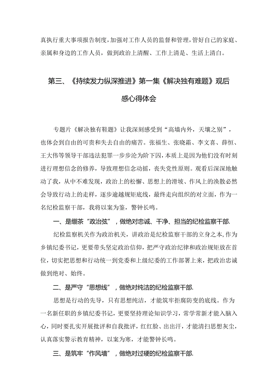 （9篇）《持续发力纵深推进》专题片心得体会汇编.docx_第3页