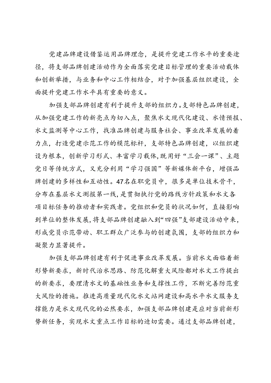 以支部品牌建设为抓手 提升党支部组织力的实践与思考.docx_第3页