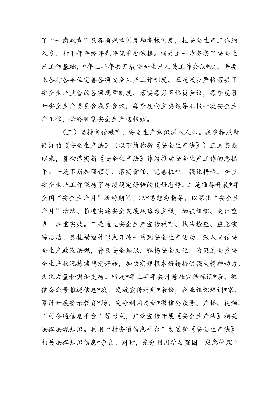 乡上半年安全生产工作总结.docx_第2页