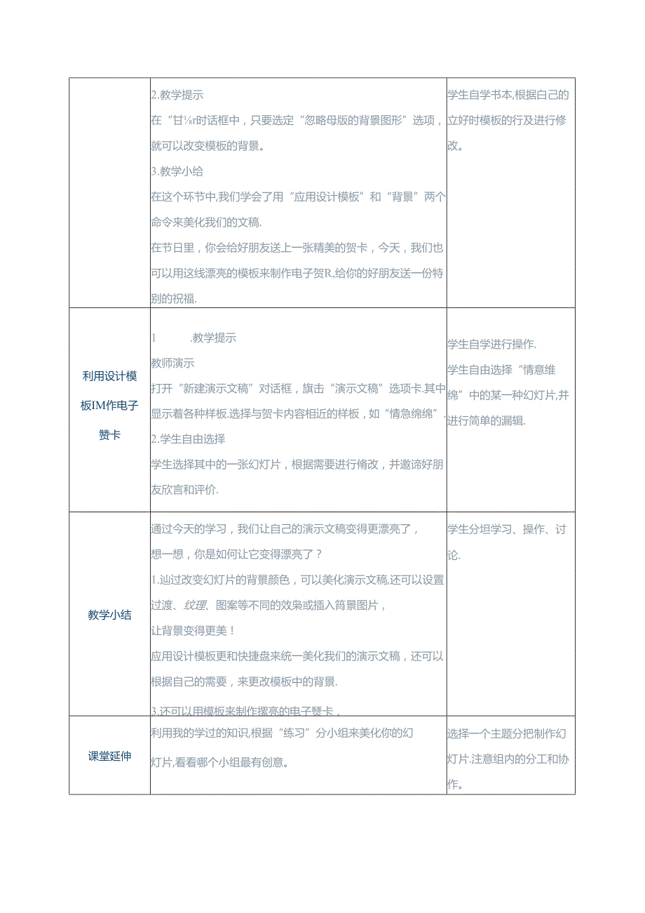 信息技术《美化演示文稿 》教案.docx_第3页