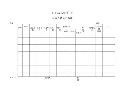 设施设备运行台账.docx