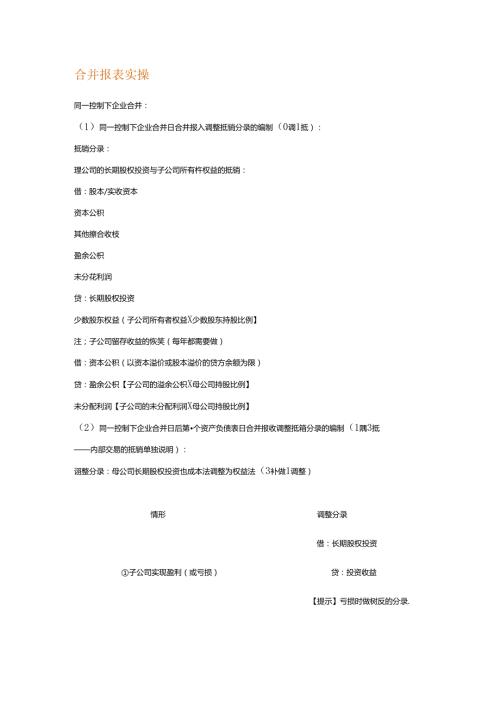 合并财务报表调整及抵消.docx