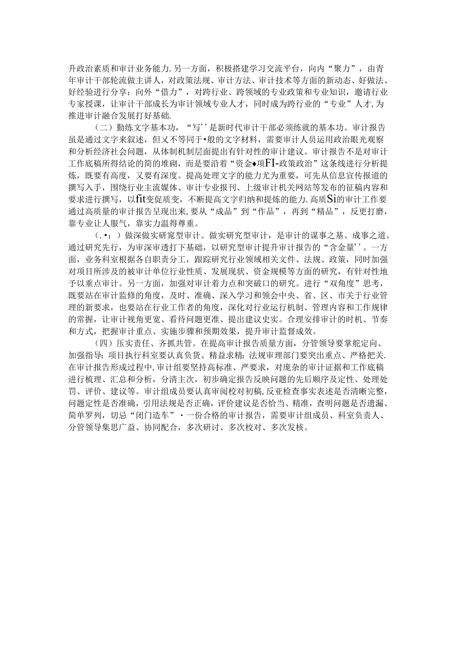 基层审计机关审计报告撰写存在问题及建议.docx_第2页