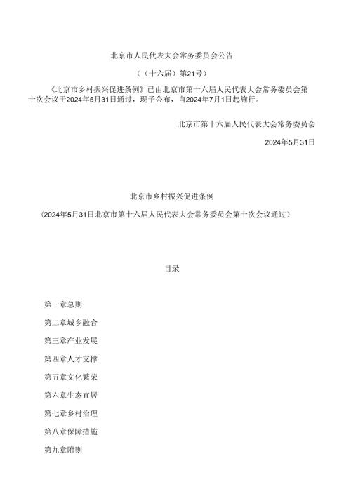 北京市乡村振兴促进条例.docx