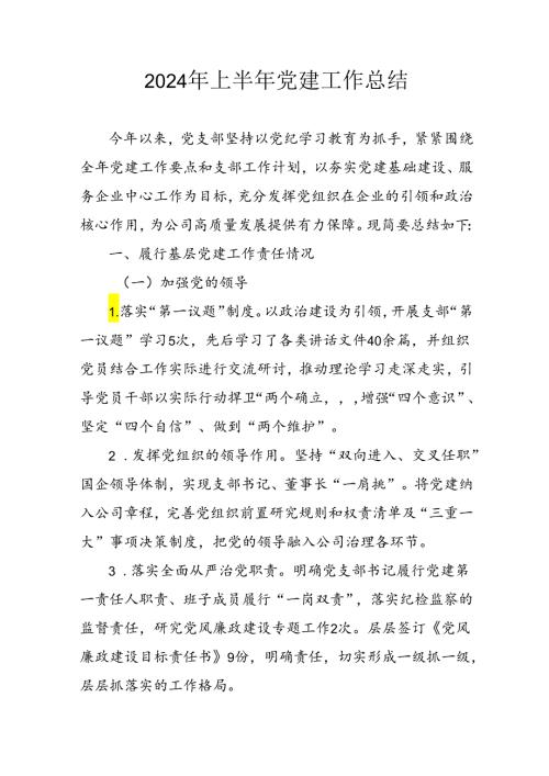 2024年开展《上半年党建》工作总结(3).docx