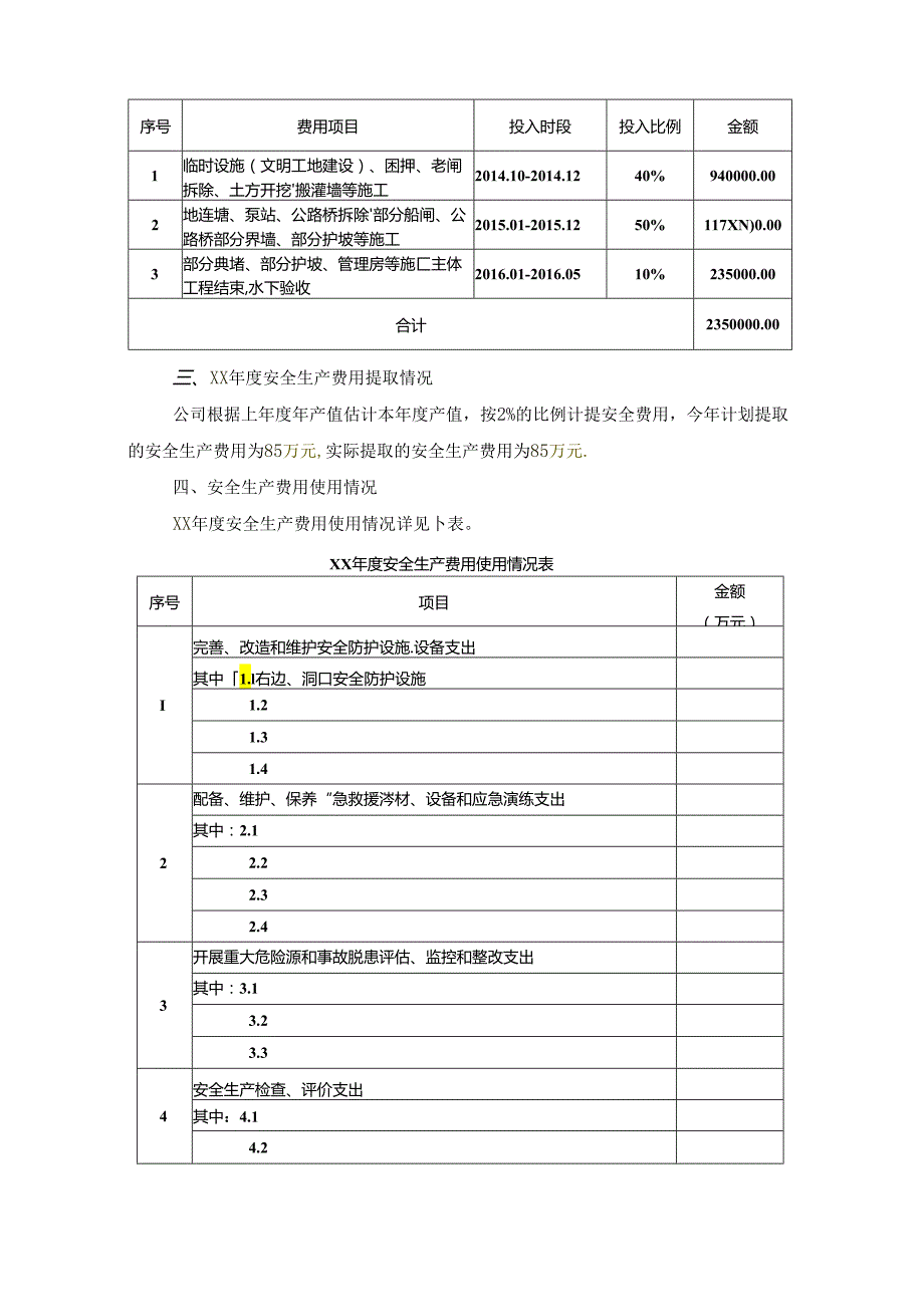 安全生产费用总结报告.docx_第2页