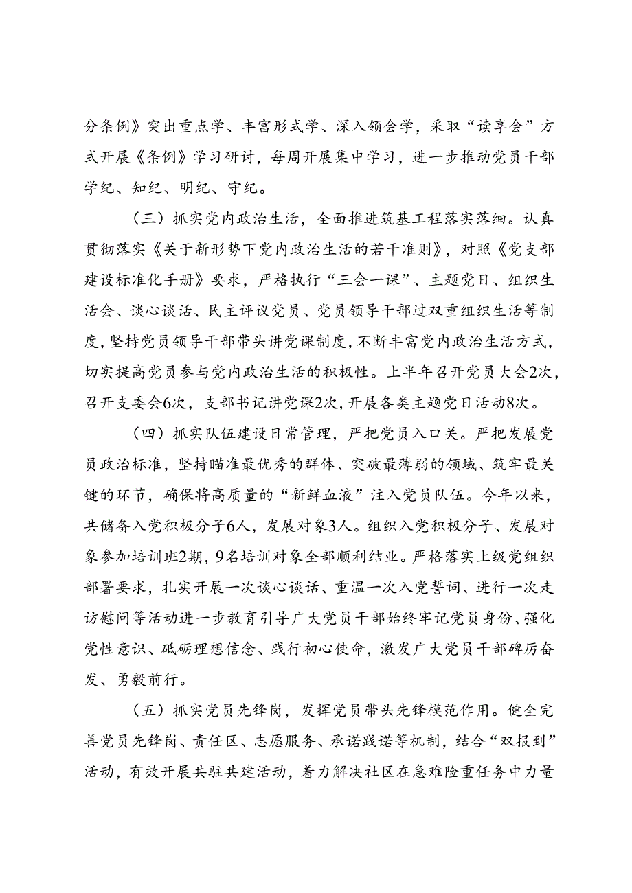 专项总结∣2024年∣半年总结：党支部2024年上半年总结（3000字）.docx_第2页