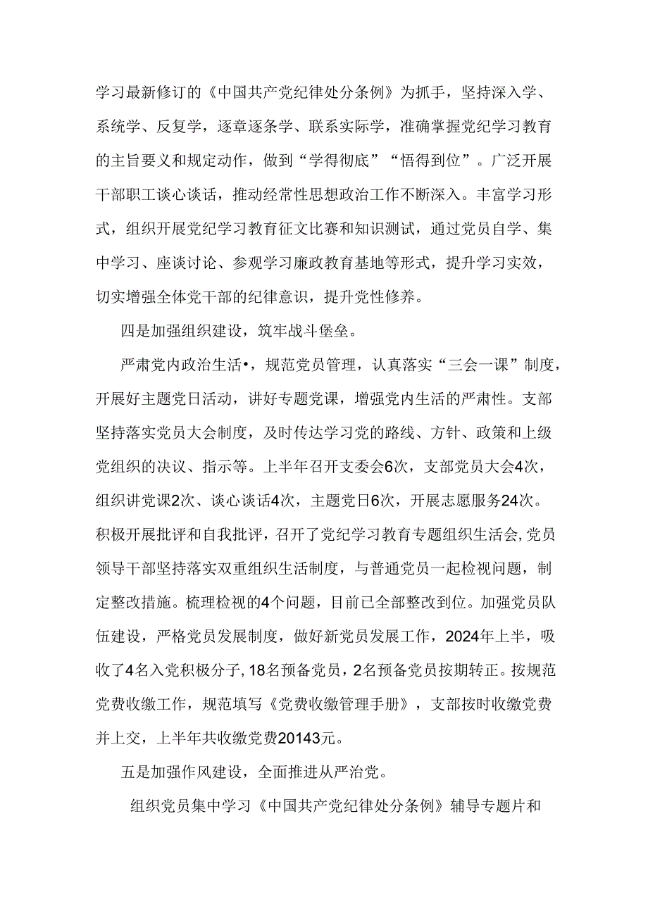 两篇2024年上半年党支部工作总结稿.docx_第3页